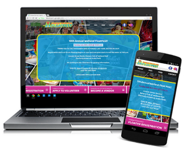 Welland float fest web design